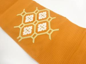 絽綴れ蜀江文に花菱模様織出し名古屋帯